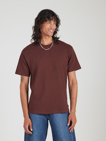 JACK & JONES Μπλουζάκι σε καφέ: μπροστά