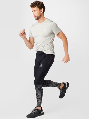 ODLO Skinny Sporthose 'Zeroweight' in Schwarz