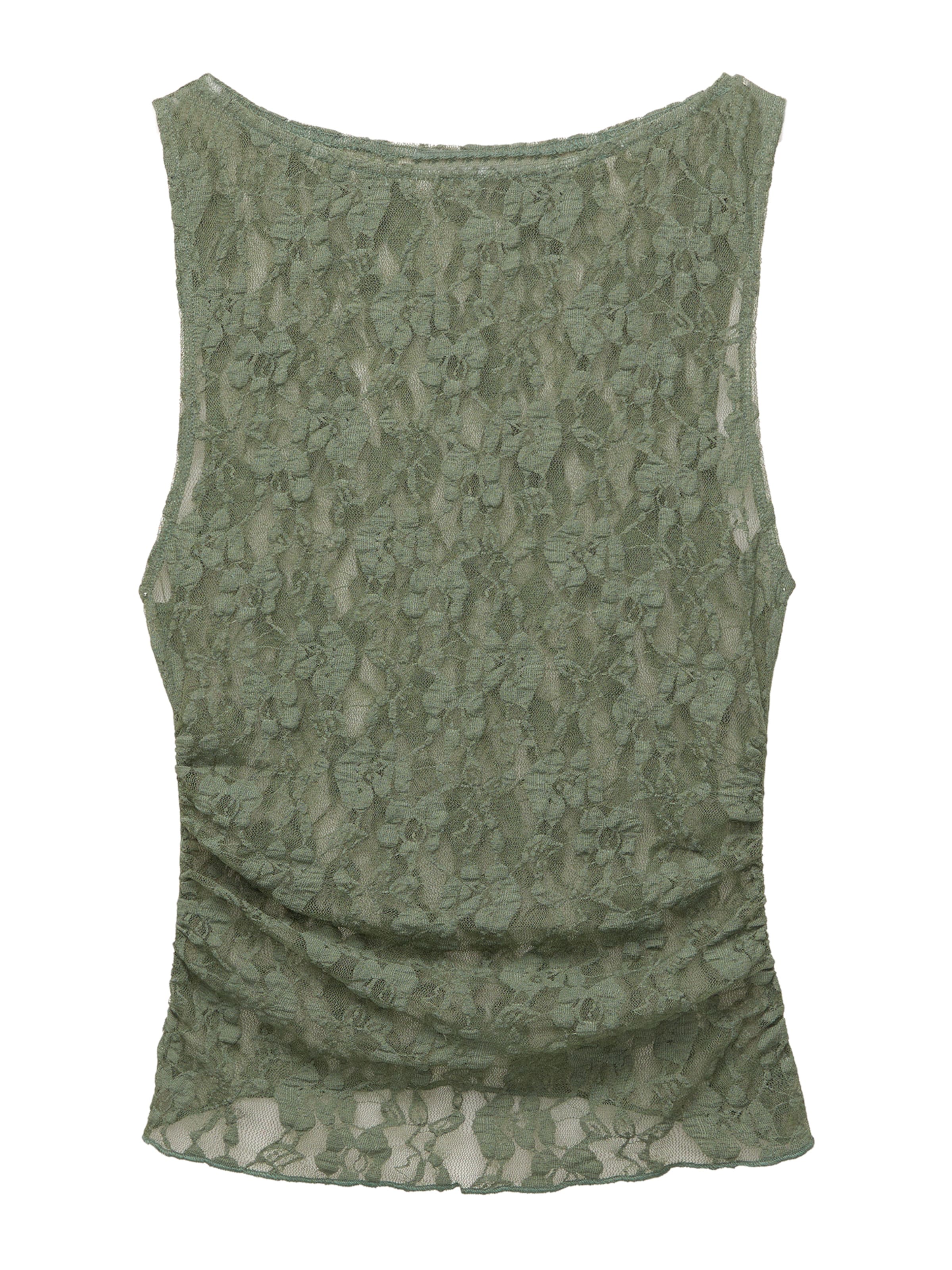 Pull&Bear Top - Zelená: predná strana