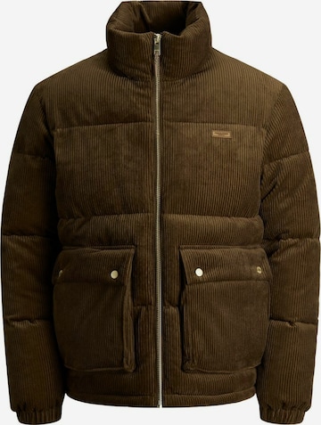 JACK & JONES Winter Jacket in Brown: front