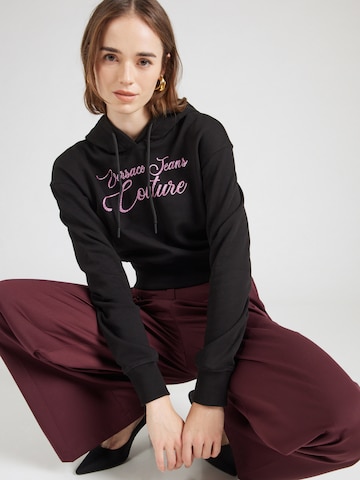 juoda Versace Jeans Couture Megztinis be užsegimo: priekis