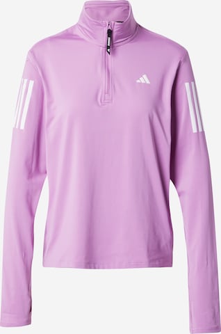 T-shirt fonctionnel 'Own the Run' ADIDAS PERFORMANCE en violet : devant