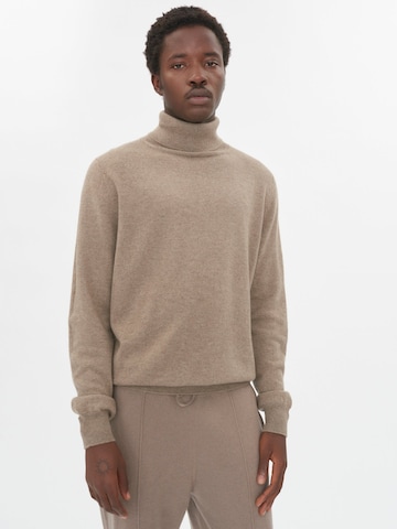 GOBI Cashmere Pullover 'Men's Essential Turtleneck Cashmere Sweater'‌ in Grau