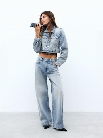 Pull&Bear Baggy Farmer - kék