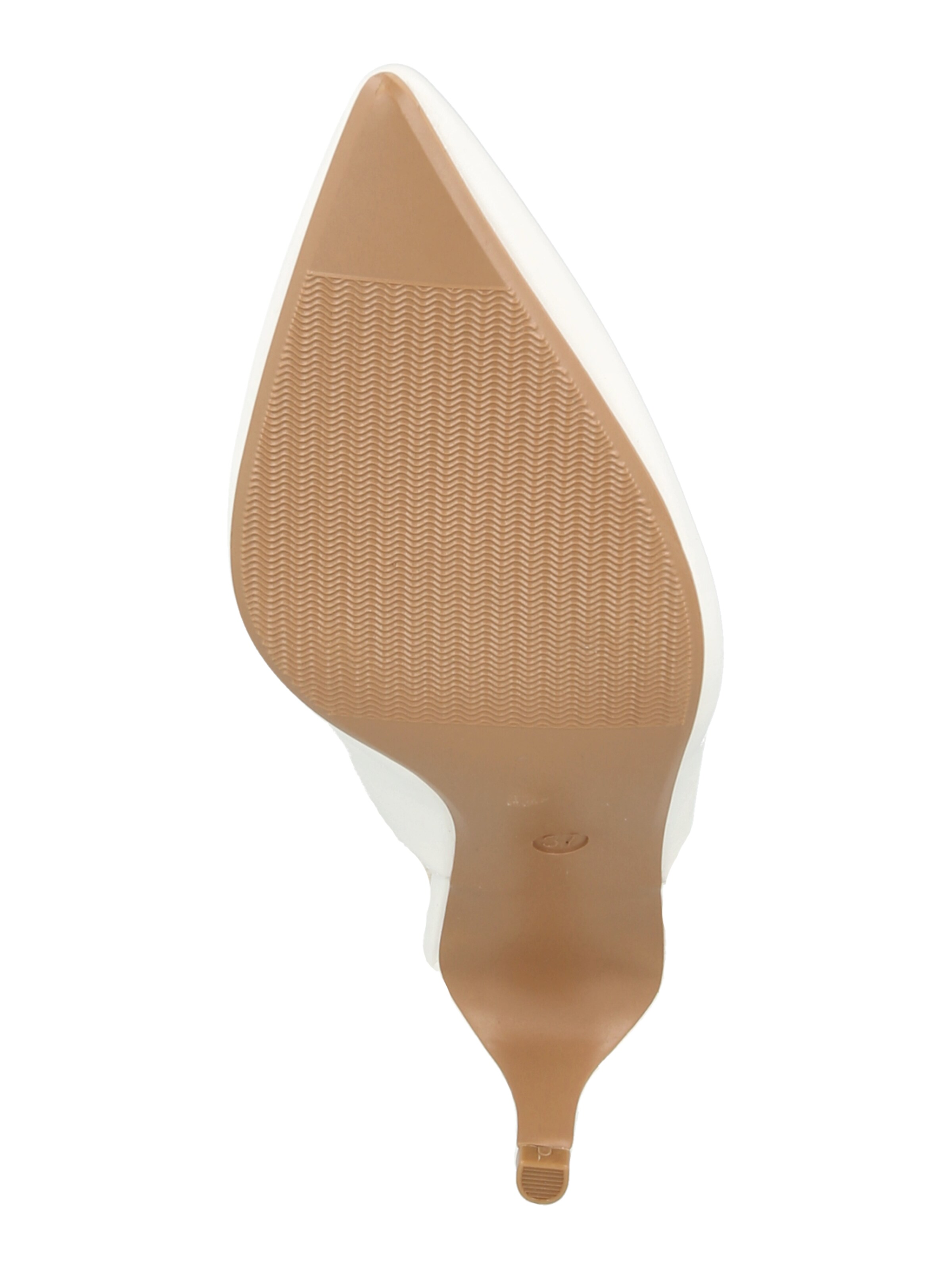 ABOUT YOU Čevlji s peto in s paščki 'Holly' | bela barva