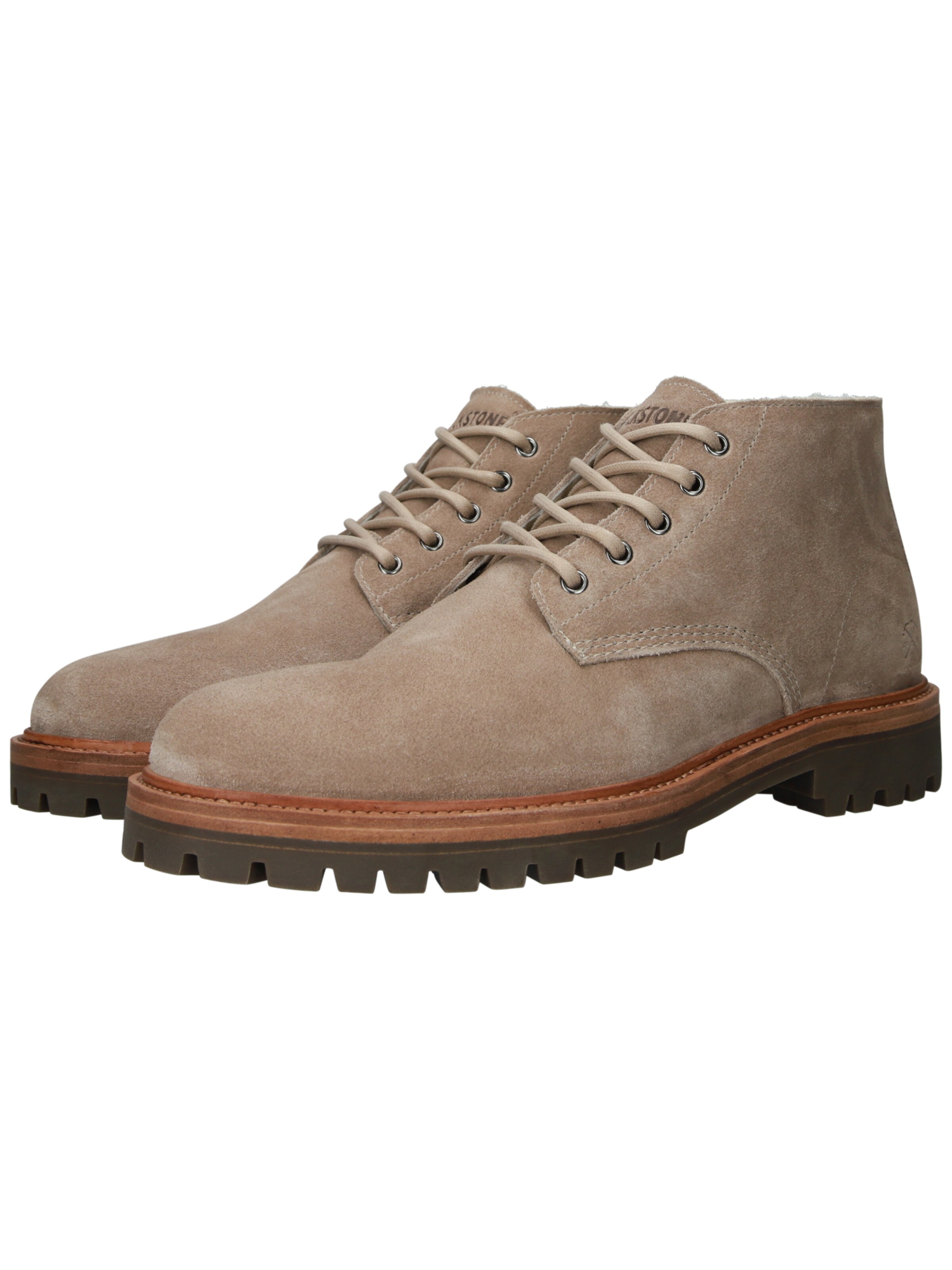 BLACKSTONE Lace-up boots 'Gastown Fosca - EG584' in Beige