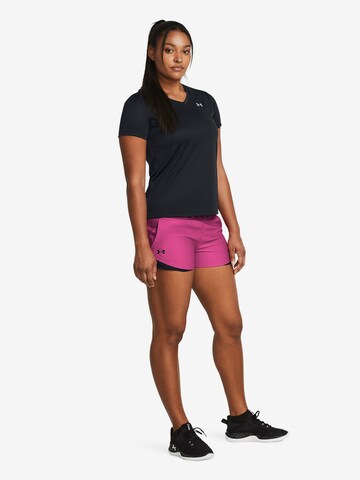 UNDER ARMOUR Regular Workout Pants 'Play Up 3.0' in Pink