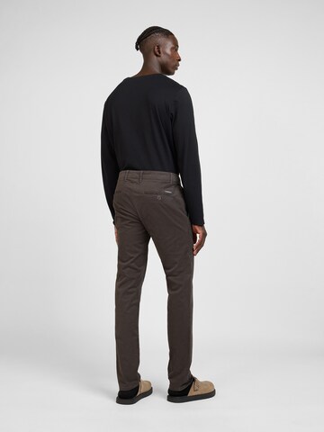 yazubi Slim fit Chino Pants 'Kyle' in Brown