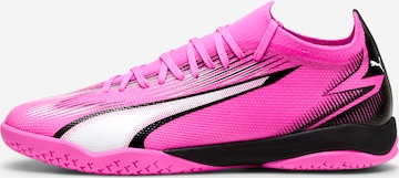 PUMA - Zapatillas de fútbol 'Ultra Match' en rosa: frente