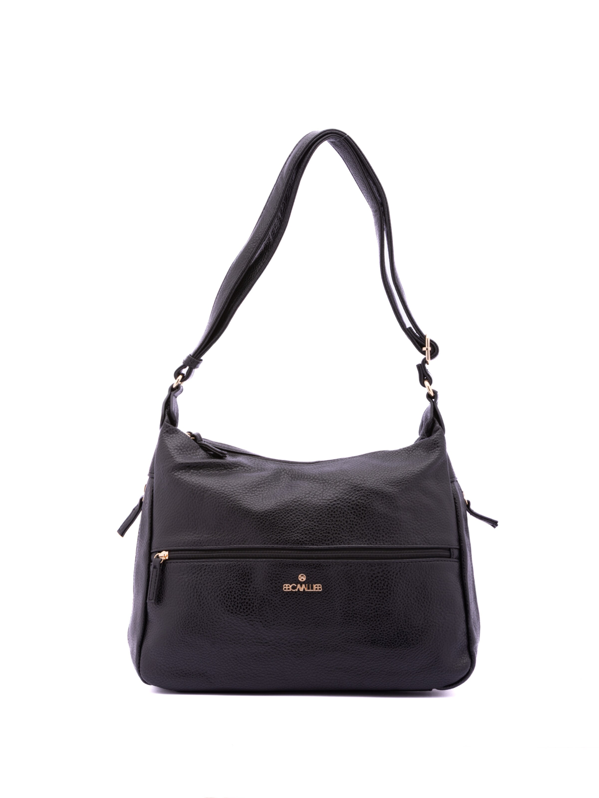 Borsa a spalla 'Borsa a Spalla Donna B Cavalli Ecopelle con Zip - 35x26x11 cm' di B. Cavalli in nero: frontale