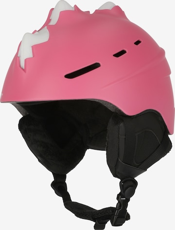 Crazy Safety Helmet 'Bone Spike' in Pink: front
