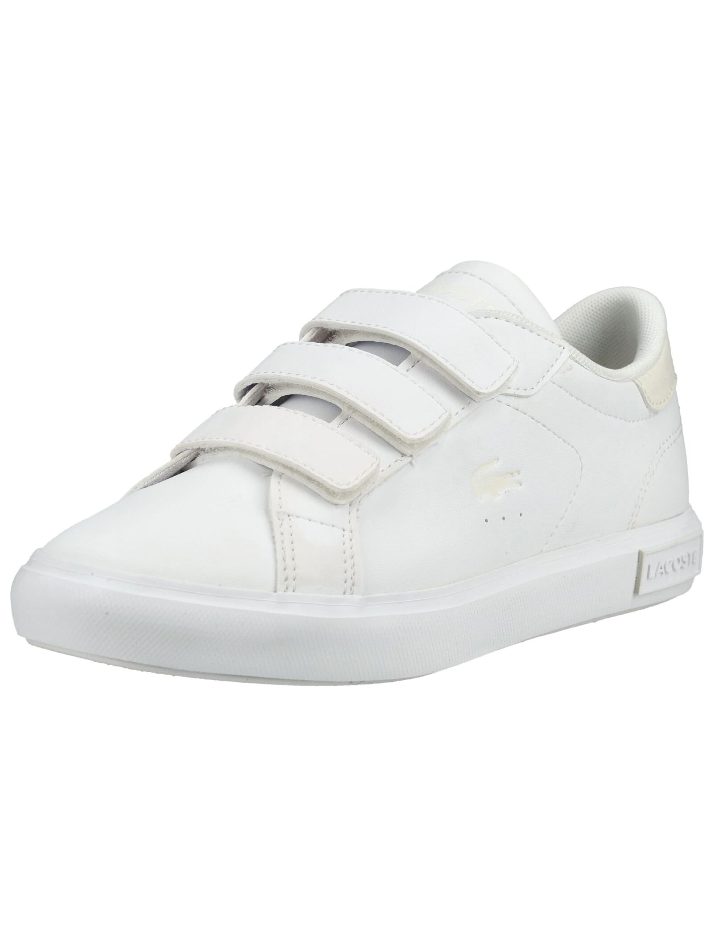 Baskets LACOSTE en blanc : devant