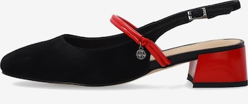 VENEZIA Slingpumps in Schwarz: Vorderseite