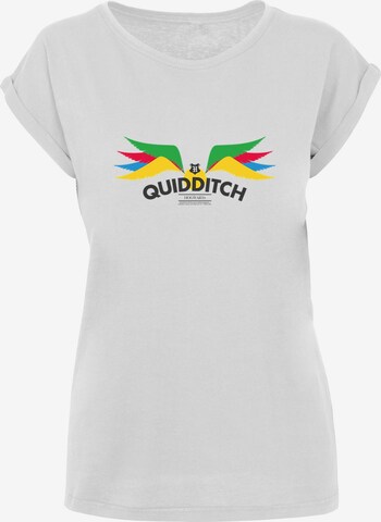 T-shirt 'Harry Potter Snitch Wings Pastels' F4NT4STIC en blanc : devant