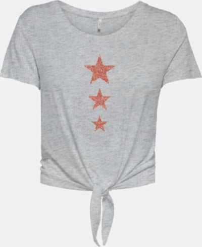 ONLY Majica 'ONLKITA' u siva melange / prljavo roza, Pregled proizvoda