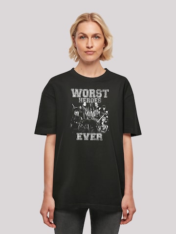 F4NT4STIC Shirt 'Suicide Squad Worst Heroes Ever' in Schwarz: predná strana