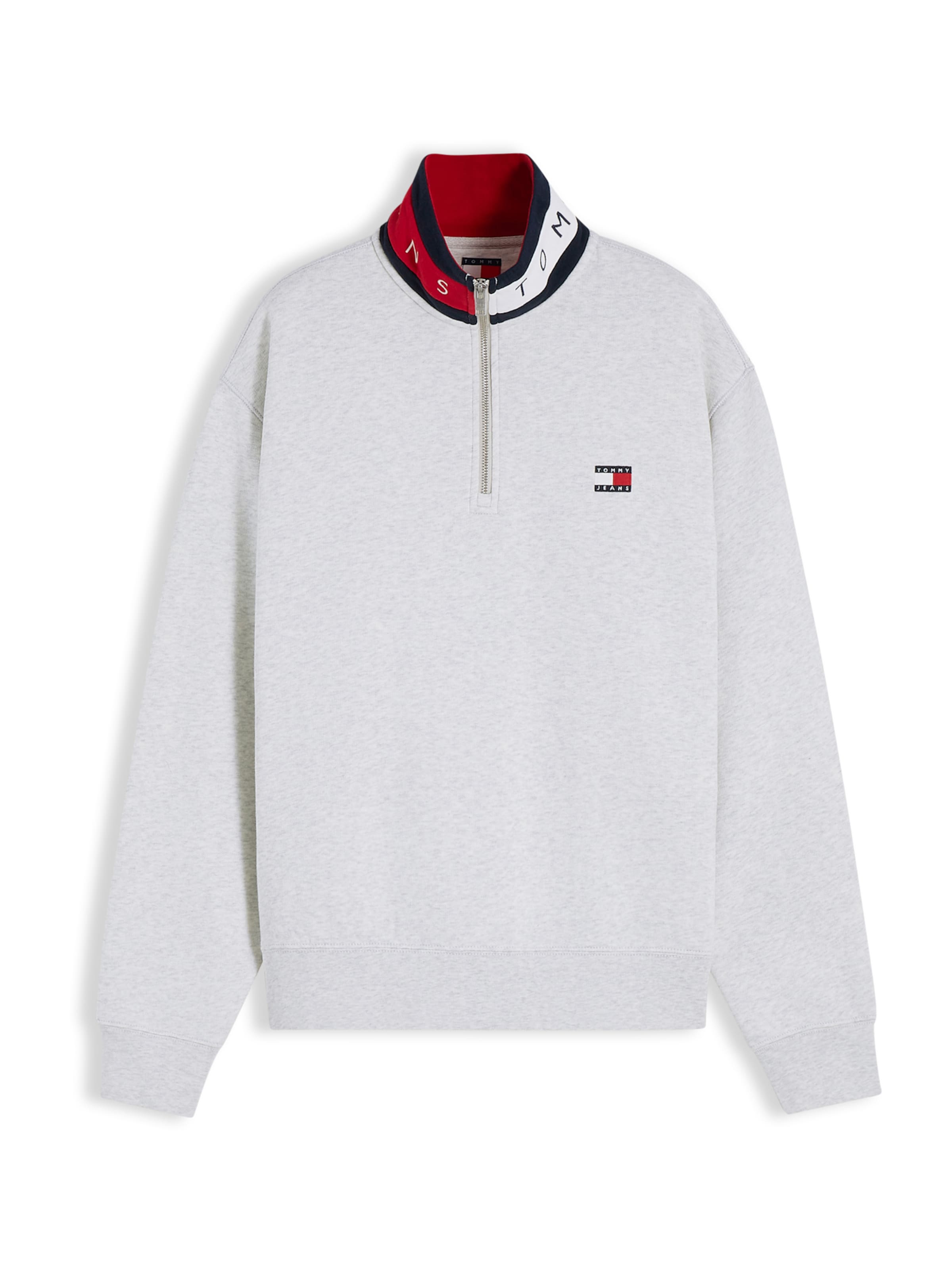 Tommy Jeans Sweatshirt in Grau: Vorderseite