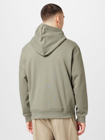 WEEKDAY Zip-Up Hoodie in Green