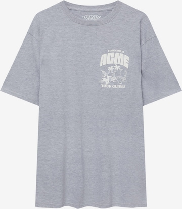 T-Shirt Pull&Bear en gris : devant