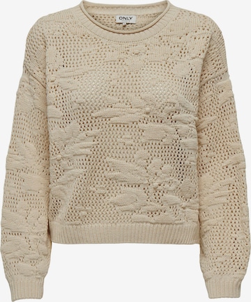 ONLY Trui 'Cille Life' in Beige: voorkant