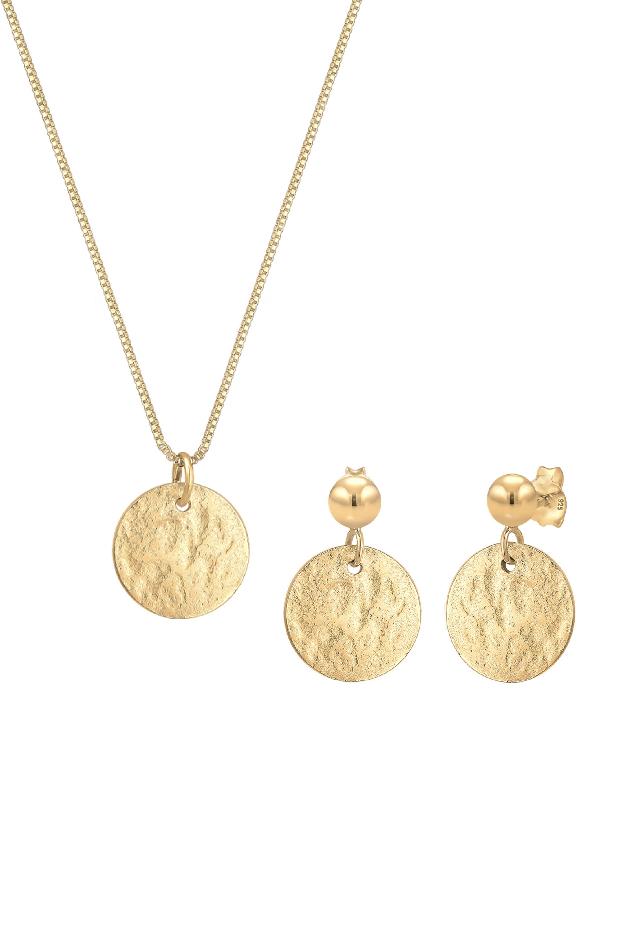 ELLI Sieraden set in Goud: voorkant