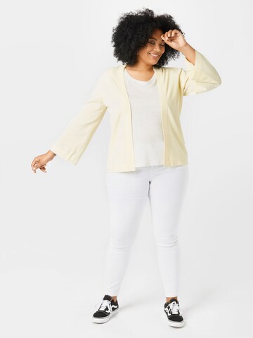 Tom Tailor Women + Knit cardigan 'Summerly' in Beige