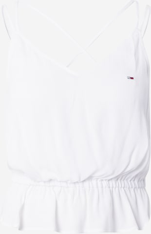 Tommy Jeans Blouse 'ESSENTIAL' in White: front