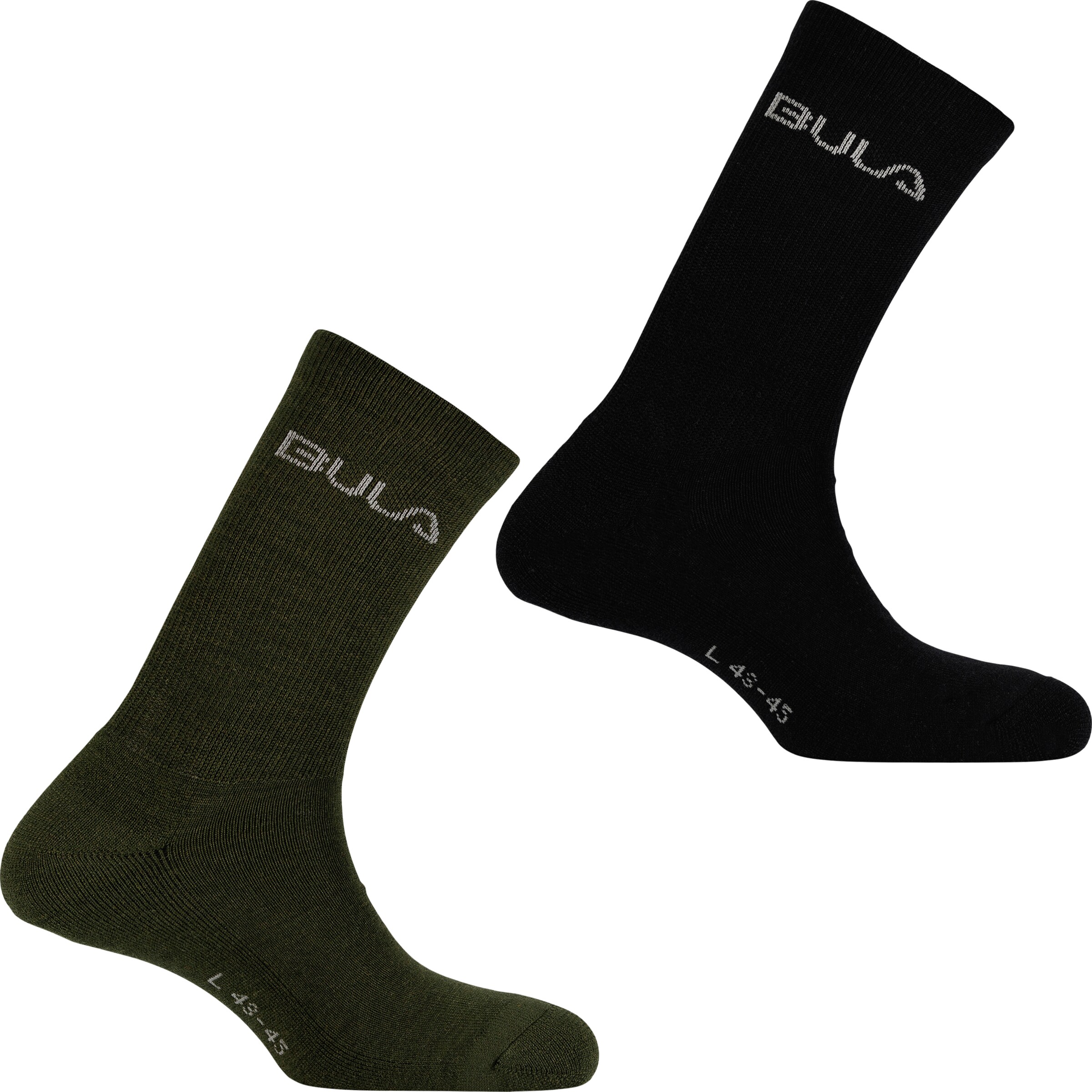 BULA Athletic Socks in Black: front