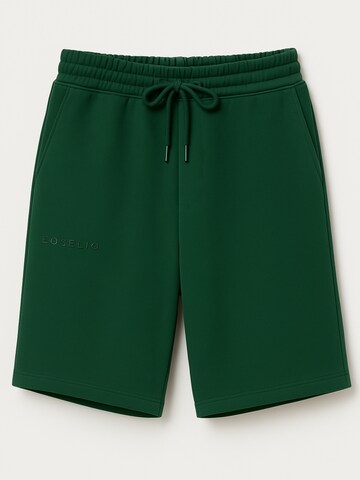 Loosefit Pantalon Eoselio en vert : devant