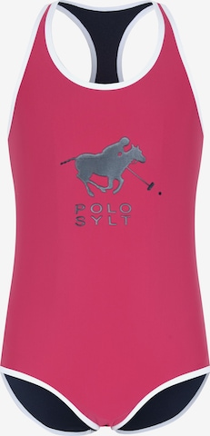 Polo Sylt Badeanzug in Pink: Vorderseite