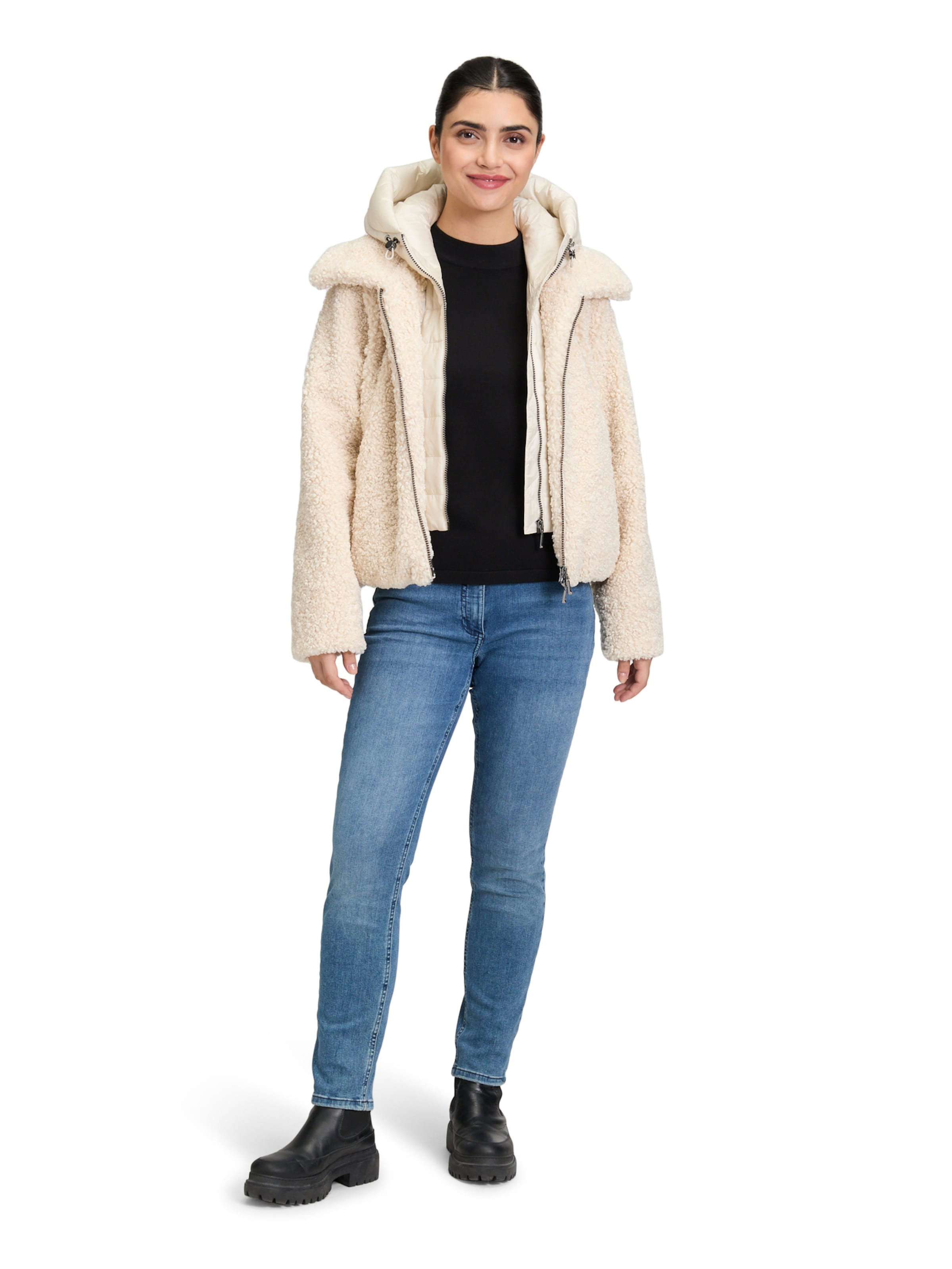 Veste mi-saison Amber & June en beige