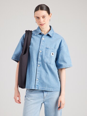 Carhartt WIP Blouse 'Lovilia' in Blue: front