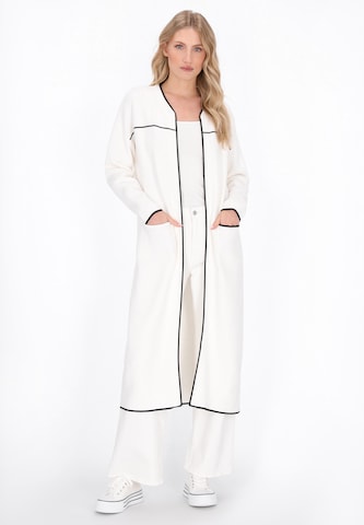 DreiMaster Maritim - Casaco de malha em branco: frente