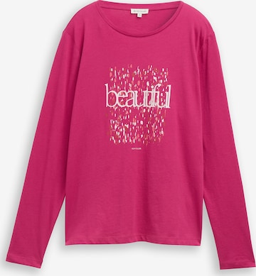 T-shirt TOM TAILOR en rose : devant