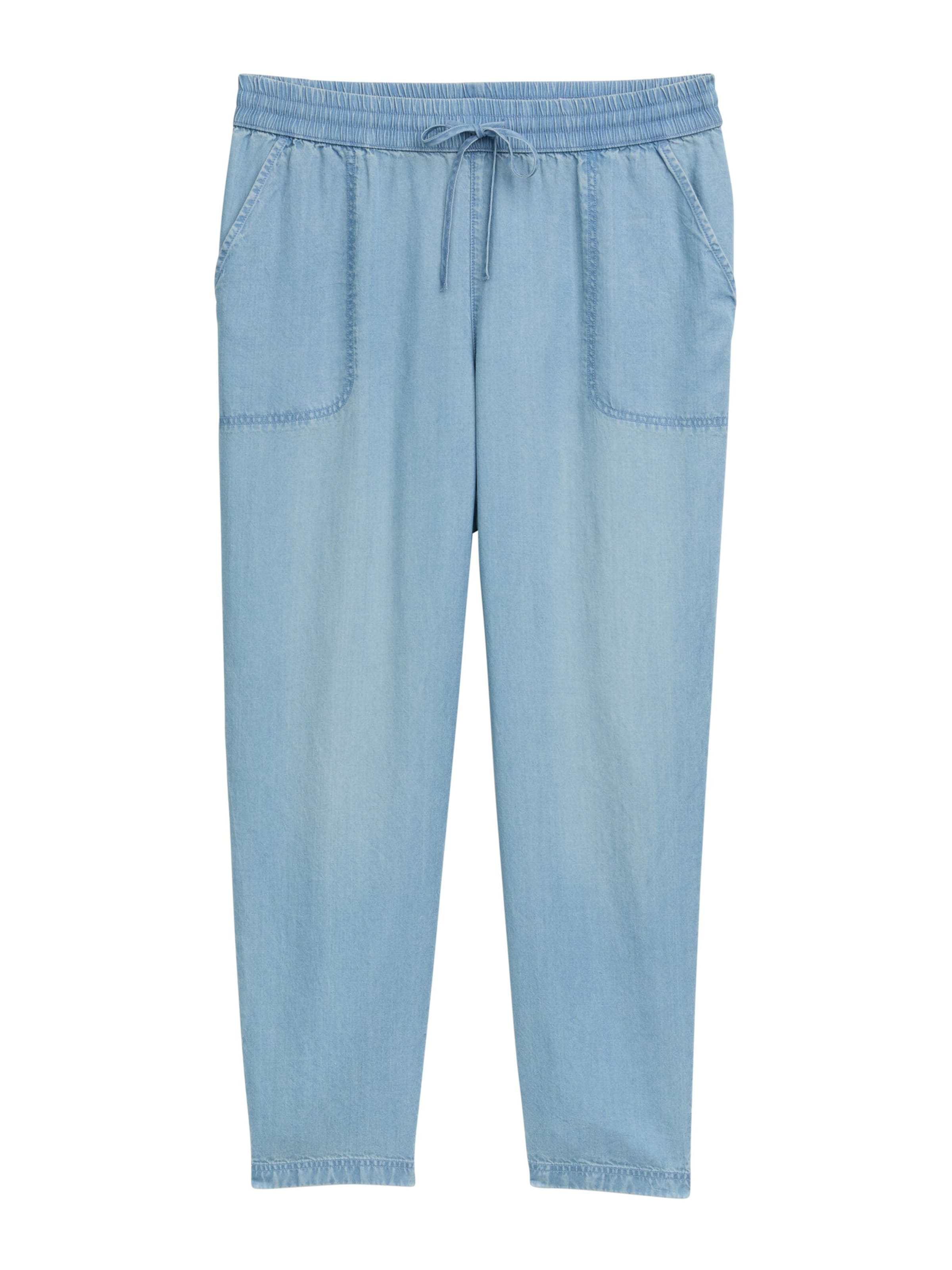 Regular Pantaloni de la TOM TAILOR pe albastru: față