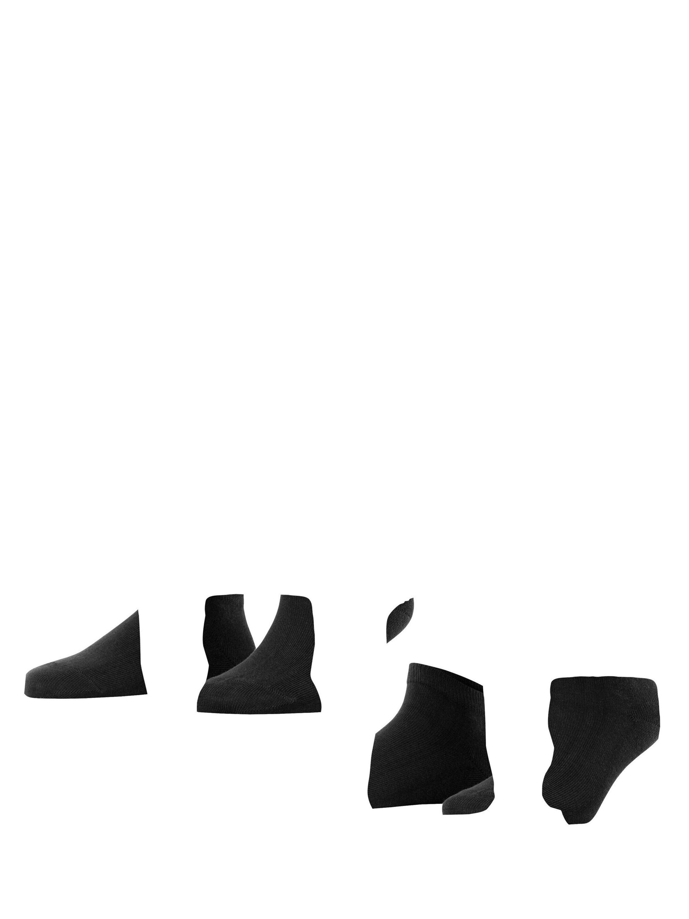 FALKE Füßlinge 'Happy 2-Pack'‌‌‌‌‌‌‌ in Schwarz: Vorderseite