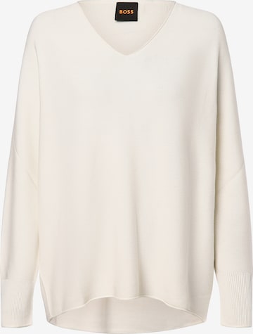 Pull-over ' C_Feronessa ' BOSS en blanc : devant