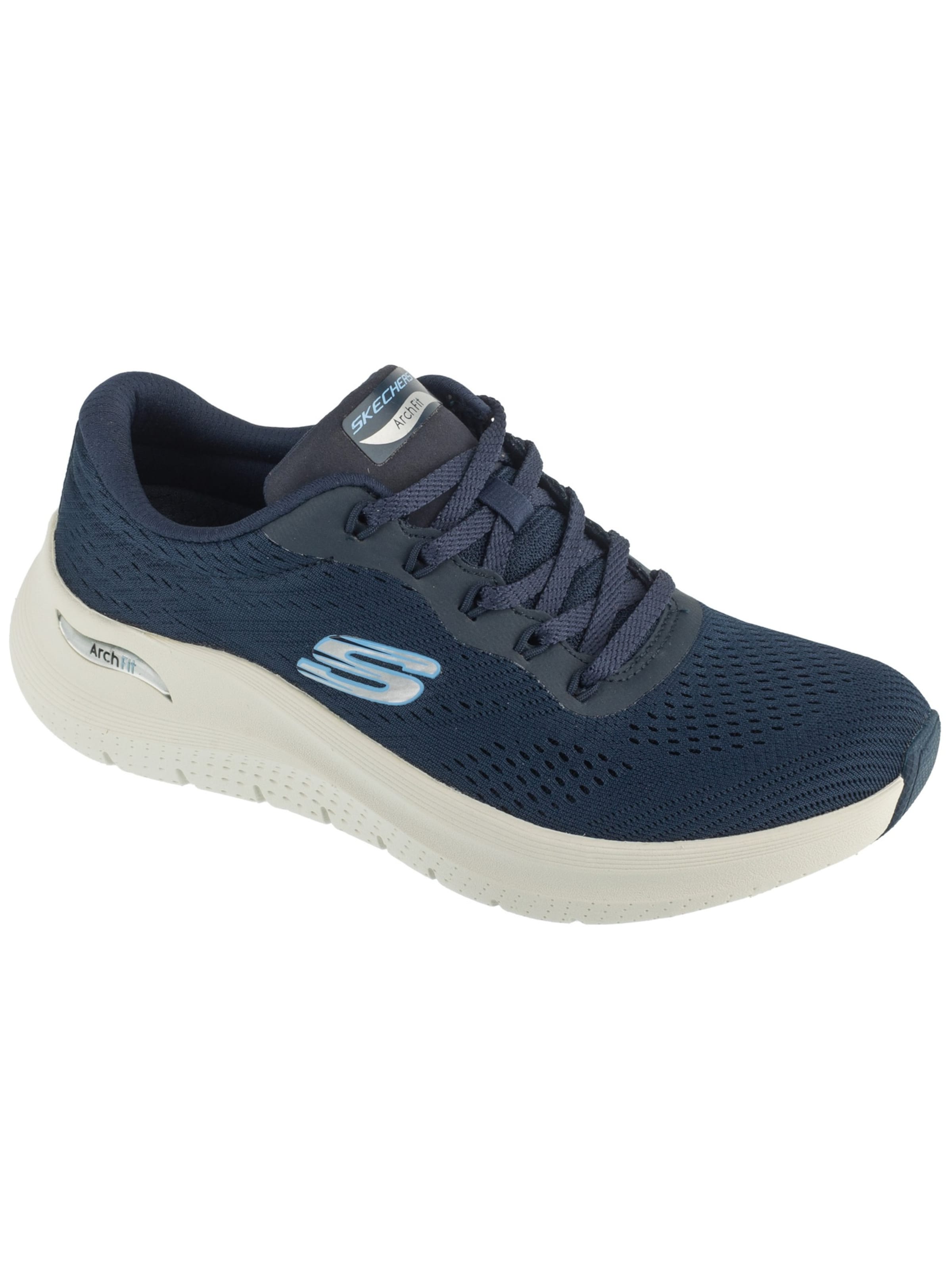 Chaussure à lacets SKECHERS en bleu : devant