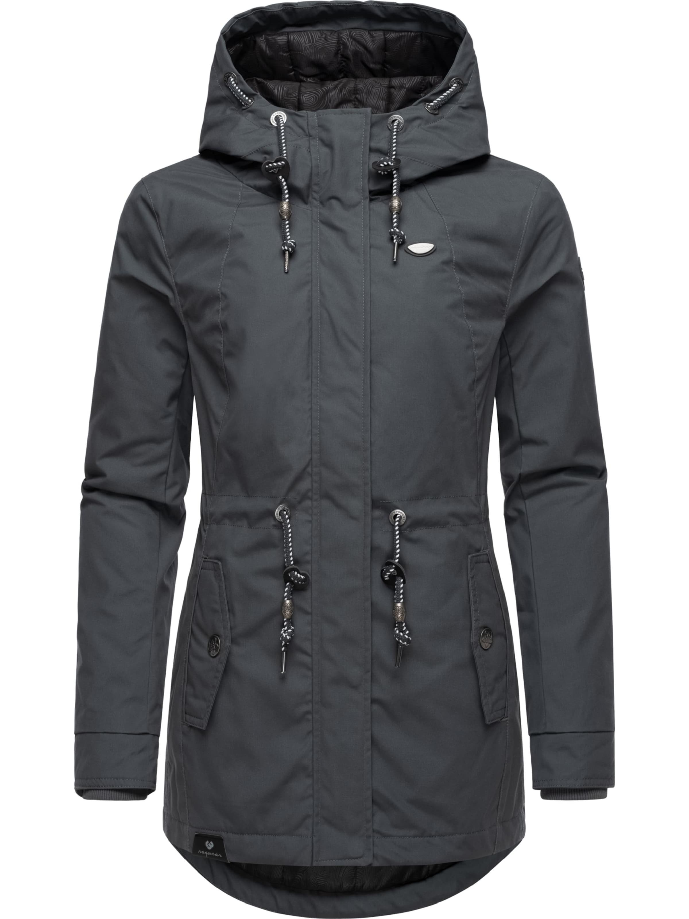 Ragwear Talviparka 'Monadis' värissä harmaa