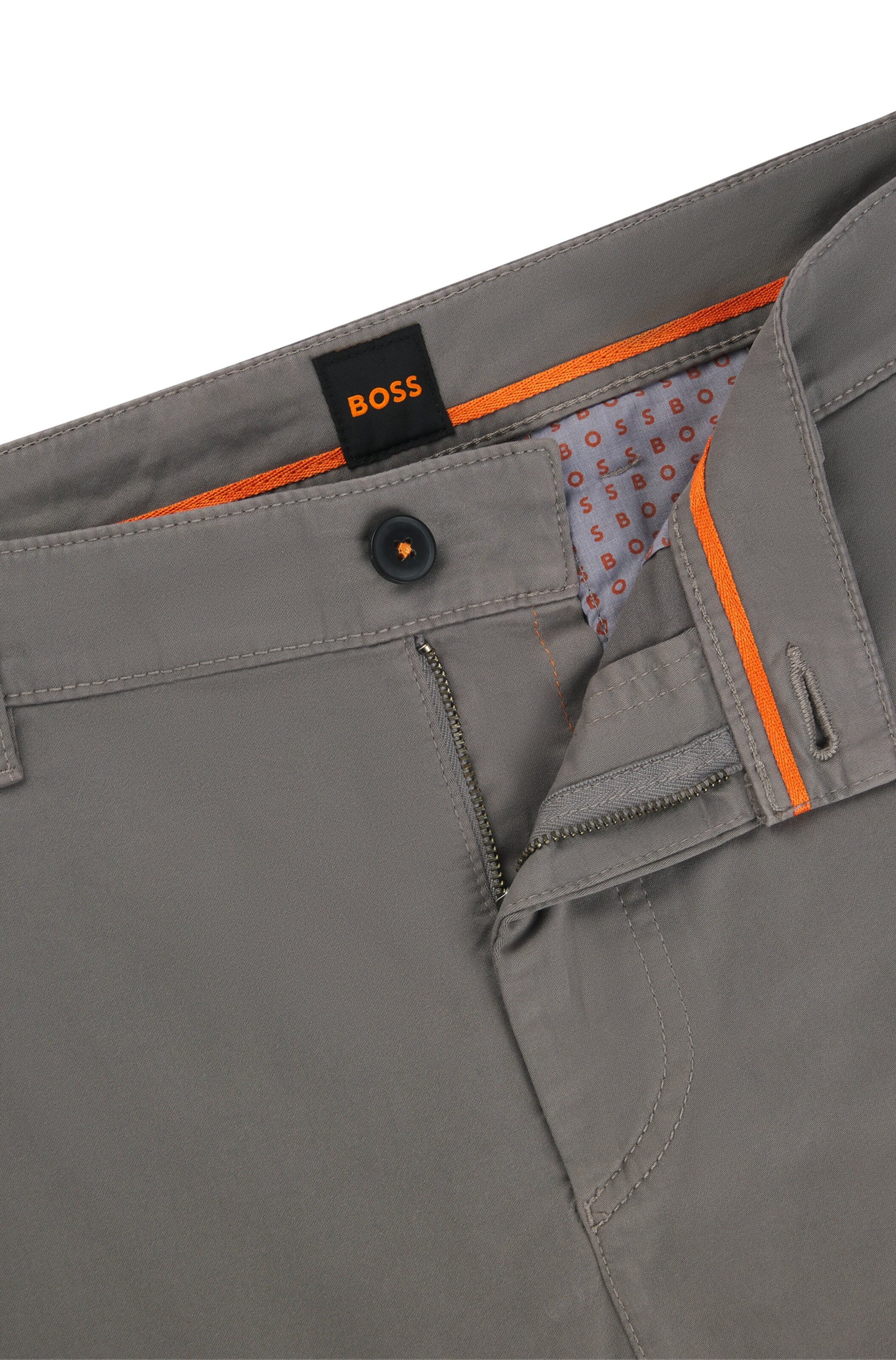 BOSS Tapered Chino Pants in Grey