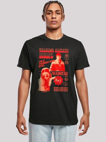 F4NT4STIC Shirt 'Sex Education Otis Talking Helps Netflix TV Series' in Black: front