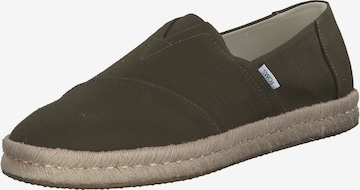 TOMS Эспадрильи 'Alp Rope 2.0' в Зеленый: спереди