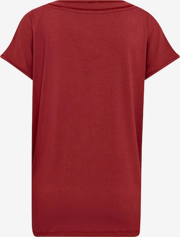 Goldner T-Shirt in Rot