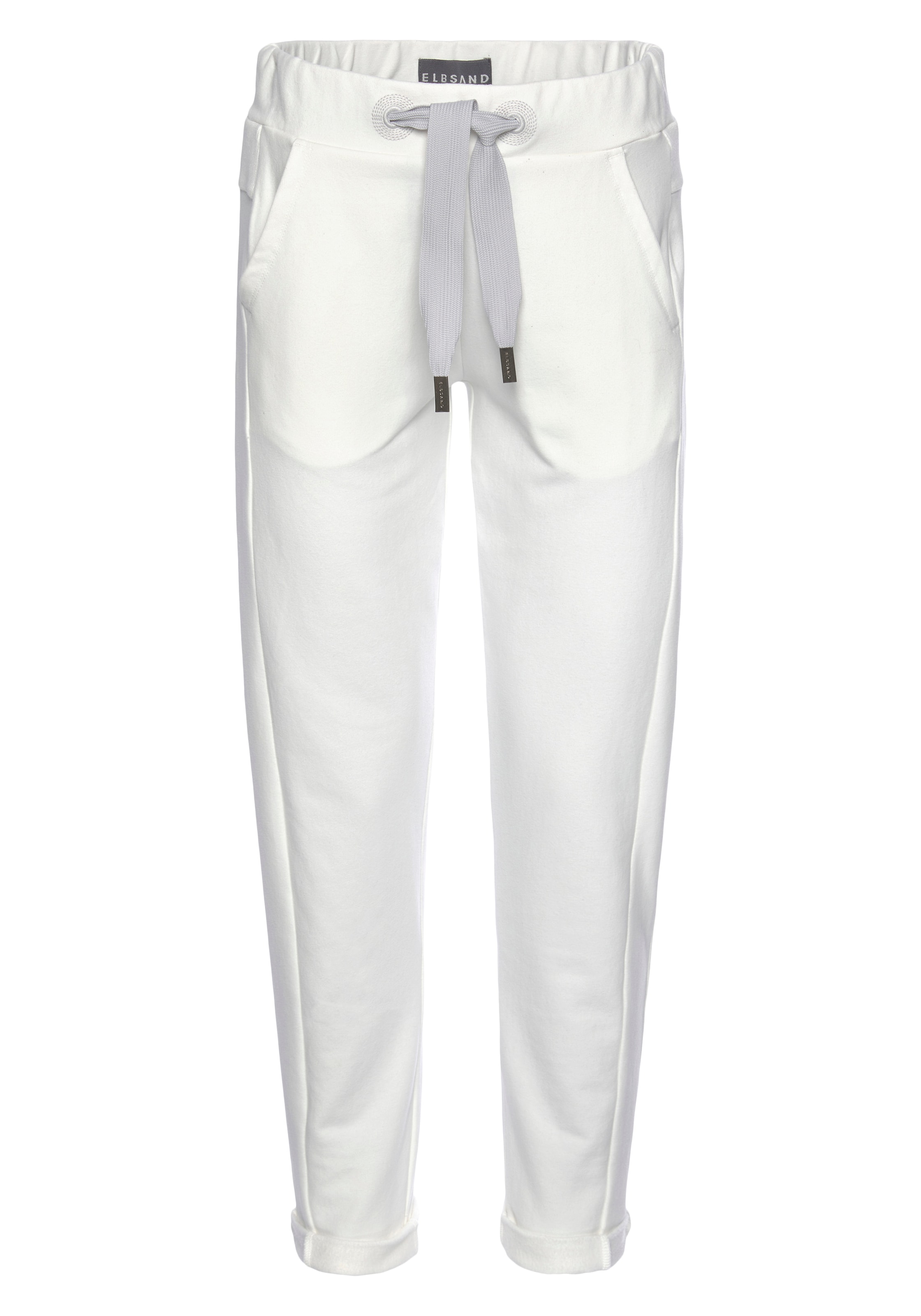 Tapered Pantaloni di Elbsand in bianco: frontale