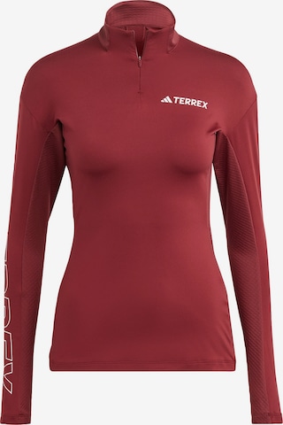 ADIDAS TERREX Functioneel shirt 'Xperior' in Rood: voorkant