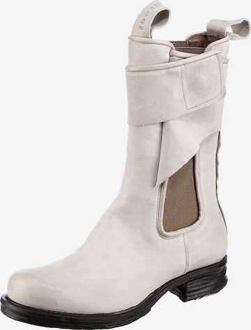 A.S.98 Chelsea Boots in Weiß: front