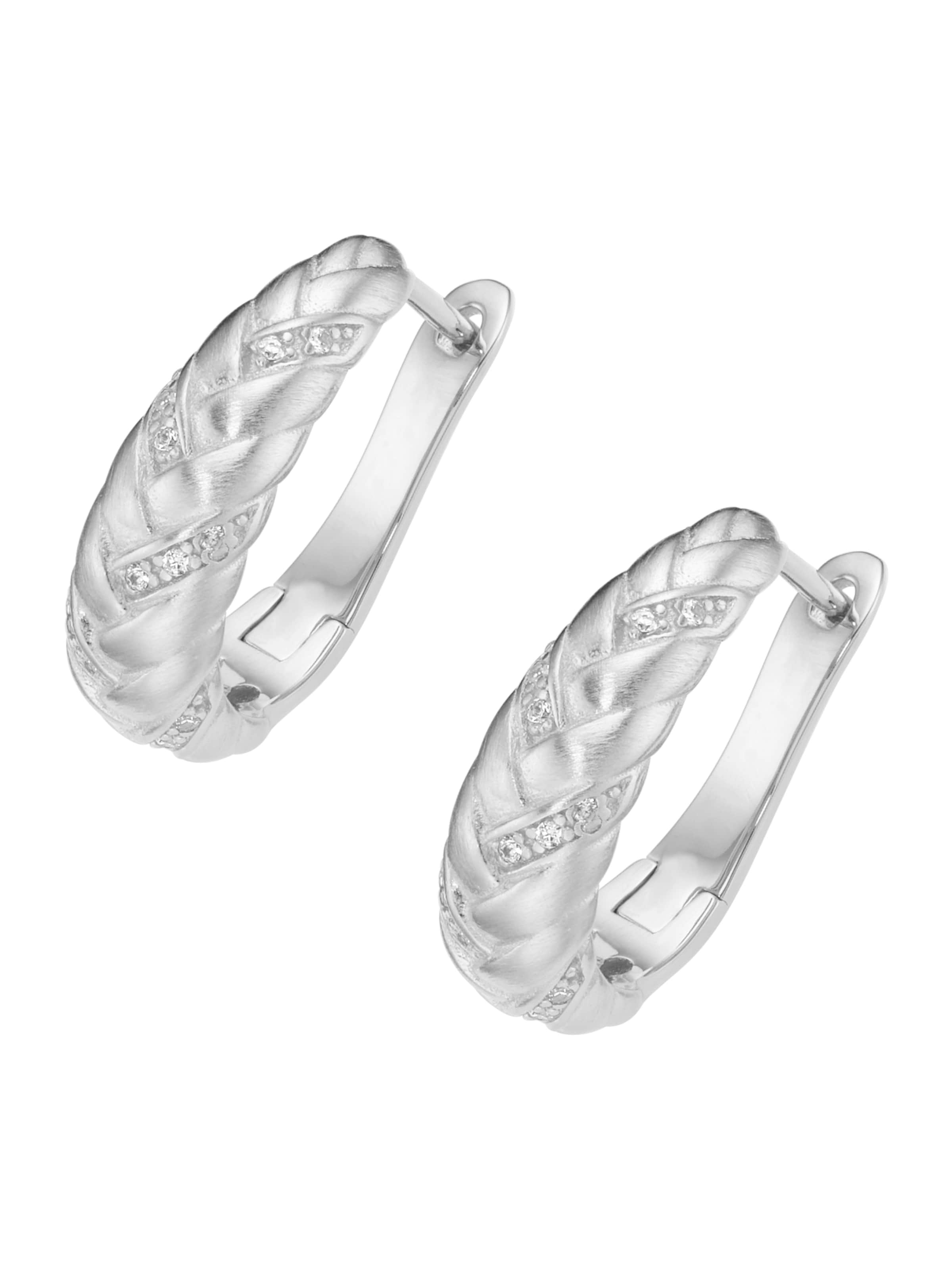 Boucles d'oreilles Smart Jewel en argent : devant