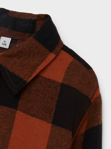 NAME IT Regular fit Button Up Shirt 'Oskar' in Brown