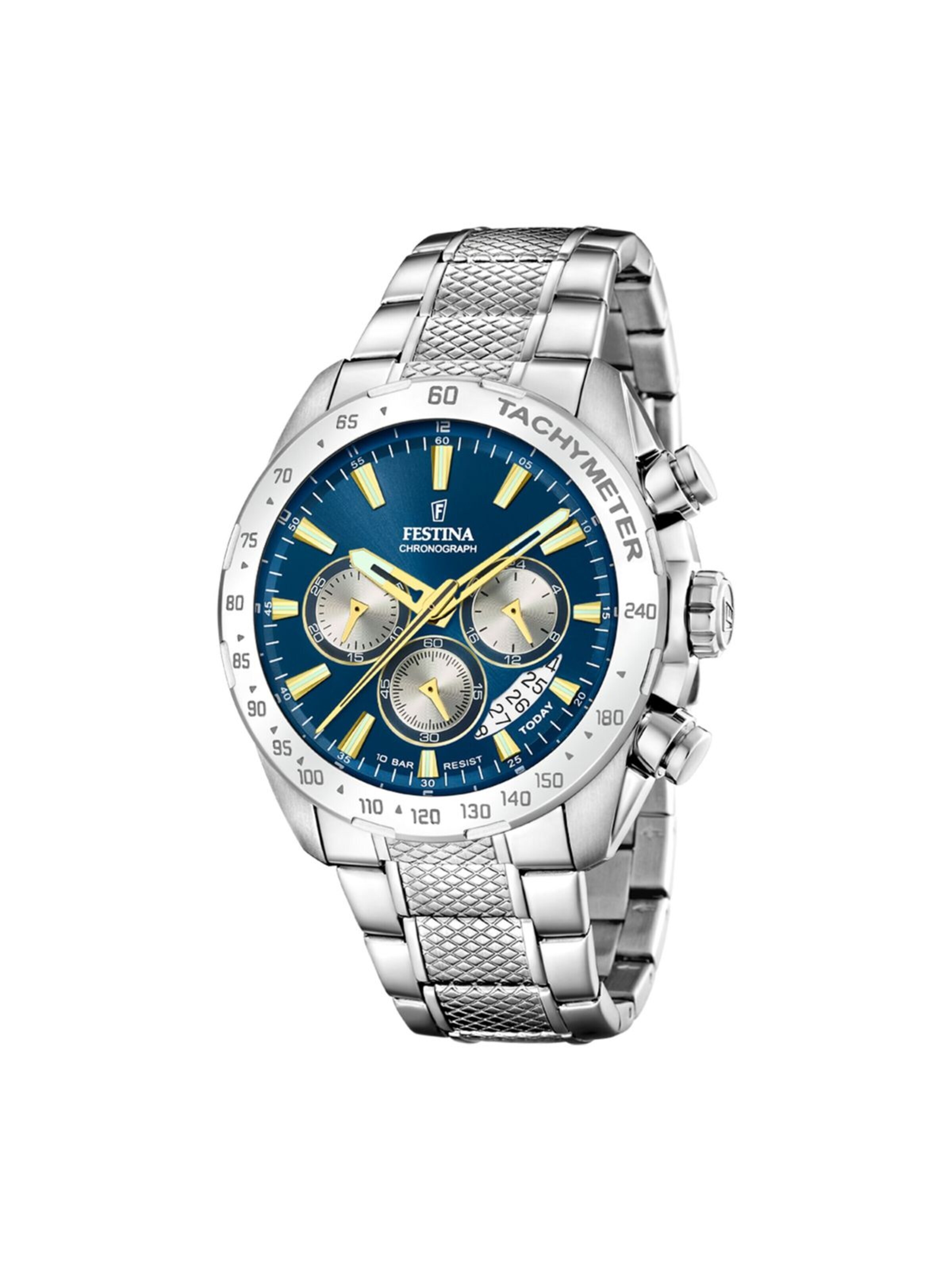Montre à affichage analogique 'Timeless' FESTINA en bleu : devant