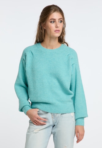 Pull-over IZIA en bleu : devant